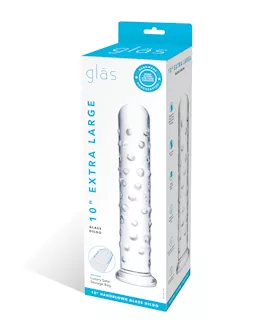 Glas 10" Extra Large Glass Dildo - Clear
