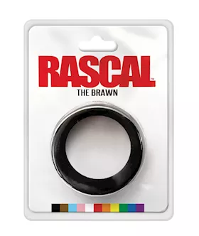 Rascal The Brawn Silicone Cock Ring - Black