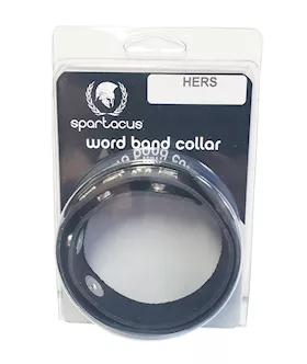 Spartacus Hers Leather Collar - Black