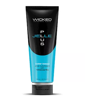 Wicked Sensual Care Jelle Plus Water Based Anal Lubricant With Relaxants - 8 Oz