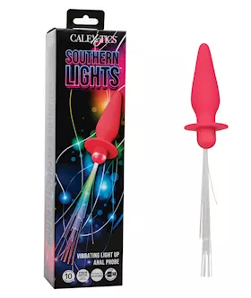Southern Lights Rechargeable Vibrating Light Up Anal Probe - Pink