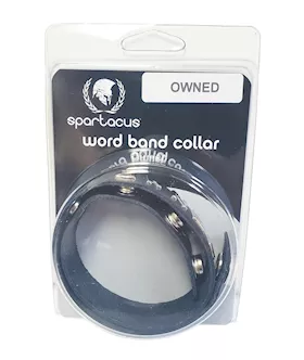 Spartacus Owned Leather Collar - Black