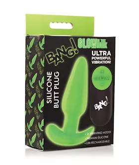 Bang! Glow In The Dark 21x Remote Controlled Butt Plug