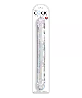 King Cock Clear 18" Double Dildo - Clear