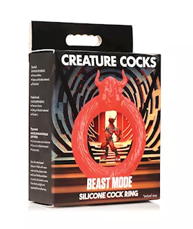 Creature Cocks Beast Mode Silicone Cock Ring - Red