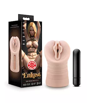 Blush Enlust Pussy Stroker W/vibrating Bullet - Destini