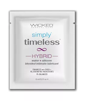 Wicked Sensual Care Simply Timeless Hybrid Water & Silicone Lubricant - .2 Oz