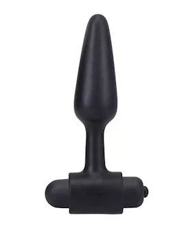 In A Bag 4" Vibrating Butt Plug - Black