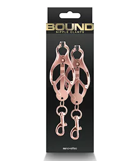 Bound C3 Nipple Clamps - Rose Gold