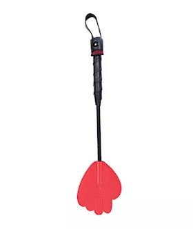 Rouge Mini Leather Hand Paddle - Red