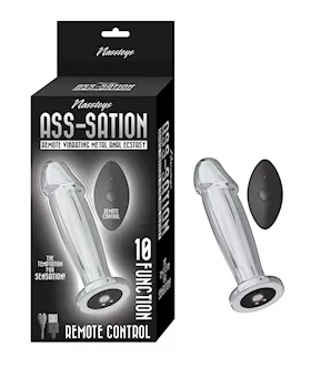 Ass-sation Remote Vibrating Metal Anal Ecstasy - Silver