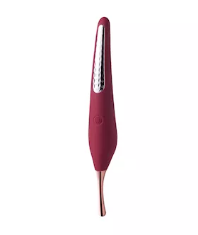 Ms. Honey Pinpoint Clit Vibrator & Nipple Stimulator - Red Wine