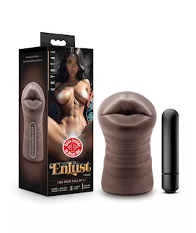 Blush Enlust Mouth Stroker W/vibrating Bullet - Krystal