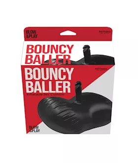 Bouncy Baller Inflatable Cushion W/dildo & Foot Pump