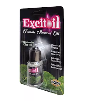 Body Action Excitoil Peppermint Arousal Oil - .5 Oz Bottle Carded