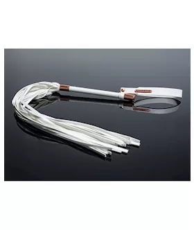 Pleasure Collection Matte Finish Whip - White/rose Gold