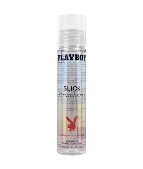 Playboy Pleasure Slick Lubricant -  1 Oz Strawberry