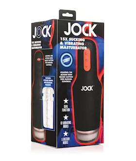 Curve Toys Jock 15x Sucking & Vibrating Masturbator