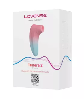 Lovense Tenera 2 Bluetooth Clitoral Suction Stimulator - Pink/blue