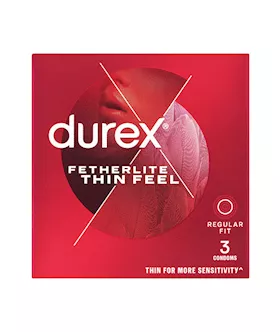 Durex Condoms Fetherlite Thin Feel Regular Fit 3pk