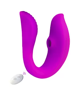 Hold Me Close Remote Controlled Suction Vibrator
