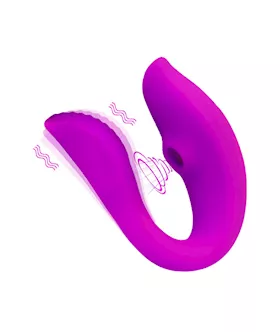 Hold Me Close Remote Controlled Suction Vibrator