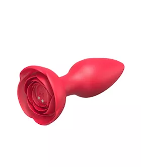 Rose Vibrating Butt Plug