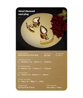 Lustrous Diamond Butt Plug