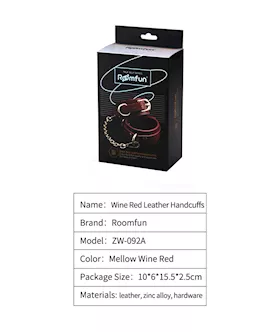 Faux Leather Handcuffs