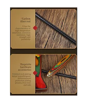 Colourwood Carbon Fibre Rod