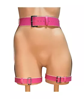 Leather 13 Naughty Barbie Luxury Waist To Leg Harness