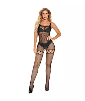 Entice Celestial Garden Bodystocking