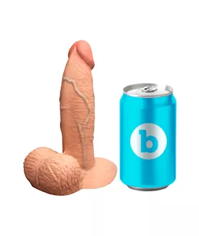 B Vibe Slipskin Girthy Realistic Dildo