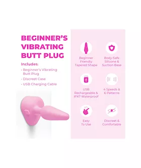 B Vibe Beginner’s Vibrating Butt Plug
