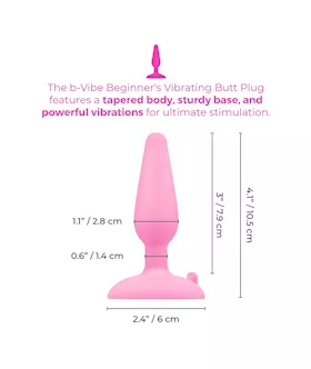 B Vibe Beginner’s Vibrating Butt Plug