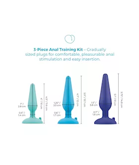 B Vibe 3 Piece Anal Training Kit