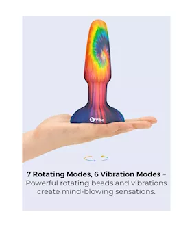 B Vibe Peace & Love Tie Dye Rimming Plug