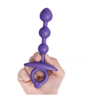 B Vibe Butties Zip Silicone Anal Beads