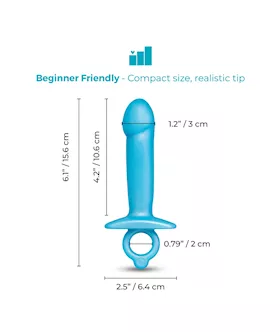 B Vibe Butties Lil Dil Silicone Anal Dildo