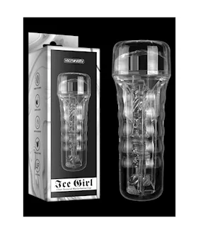 Ice Girl Clear Textured Masturbation Cup