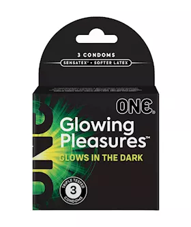 ONE Glowing Pleasures Condoms 3pk