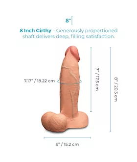 Slipskin Realistic Silicone Dildo 8 Inch