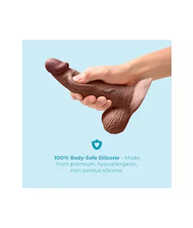 Slipskin Realistic Curved Silicone Dildo 6.5 Inch