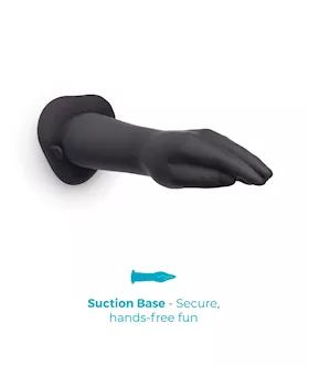 Vibrating Silicone Hand Fisting Dildo With Suction Base