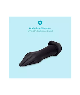 Vibrating Silicone Hand Fisting Dildo With Suction Base