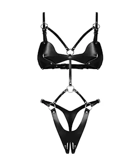 Dame Controle Crotchless Teddy