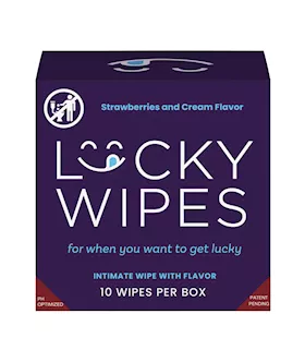 Strawberries And Cream Flavoured Lucky Wipes For Men