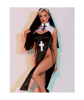 Sexy Head Nun Long Dress