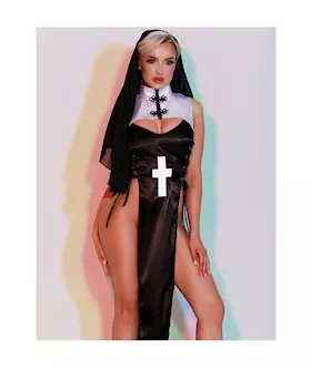 Sexy Head Nun Long Dress