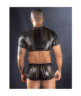 Mesh Tops And Boxer Set